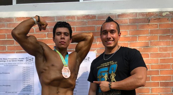 Destaca a nivel nacional físico culturista de Tezontepec de Aldama