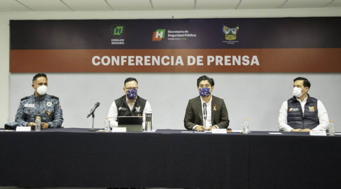 HIDALGO, OCTAVO ESTADO QUE MÁS REDUJO DELITOS DURANTE 2020