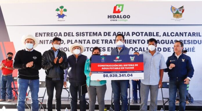 HISTÓRICO PORCENTAJE DE POBLACIÓN CON AGUA, DRENAJE, LUZ Y VIVIENDA EN HIDALGO