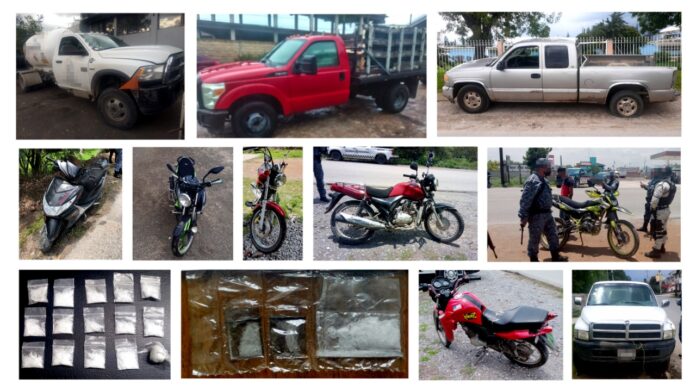 En operativo regional, aseguran 12 vehículos y a personas relacionadas con presunto narcomenudeo