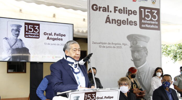 Con ceremonia cívica conmemoran el 153 aniversario del natalicio de Felipe Ángeles