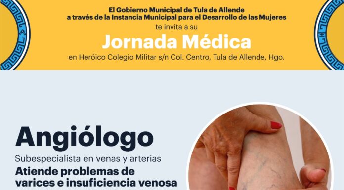 Anuncia la Presidencia Municipal de Tula, jornadas médicas a cargo de especialistas