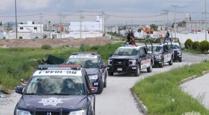 OPERATIVO BARRIO SEGURO SE HA EXTENDIDO A 30 SECTORESDE LA ZONA METROPOLITANA DE PACHUCA