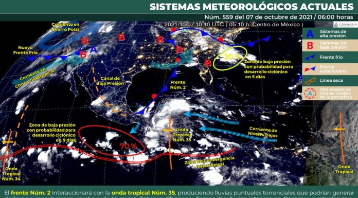 PRONOSTICAN TORMENTAS ELÉCTRICAS Y CHUBASCOS PARA LA REGIÓN DEL VALLE DE MÉXICO ADEMÁS DE LLUVIAS INTENSAS QUE PODRÍAN CAUSAR DESLAVES E INUNDACIONES EN ALGUNAS ENTIDADES DEL PAÍS
