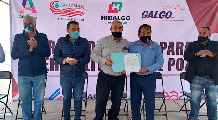 RECIBE GOBIERNO MUNICIPAL DE ATITALAQUIA PREDIO PARA REHABILITAR POZO DE AGUA EN PARQUE INDUSTRIAL