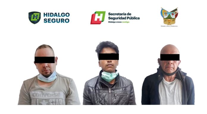 ASEGURA SSP HIDALGO A TRES INDIVIDUOS CON ARMAMENTO EN TULA