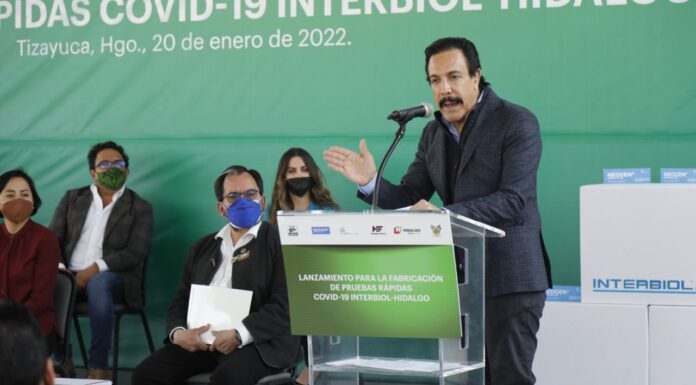 EMPRESA HIDALGUENSE FABRICARÁ PRUEBAS RÁPIDAS DE COVID, LA PRIMERA EN MÉXICO