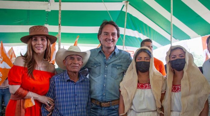 Francisco Xavier Berganza inicia campaña como candidato de Movimiento Ciudadano a gobernador de Hidalgo.