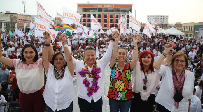 Claudia Sheinbaum en Pachuca: “¡Julio gobernador!”