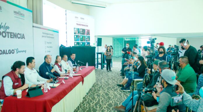 Equipo de Julio Menchaca presenta propuestas de seguridad y economía para que Hidalgo sea potencia