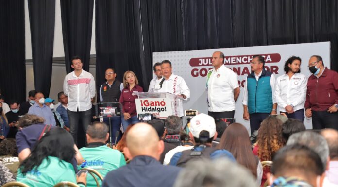 GANA JULIO MENCHACA LA ELECCIÓN DE GOBERNADOR EN HIDALGO
