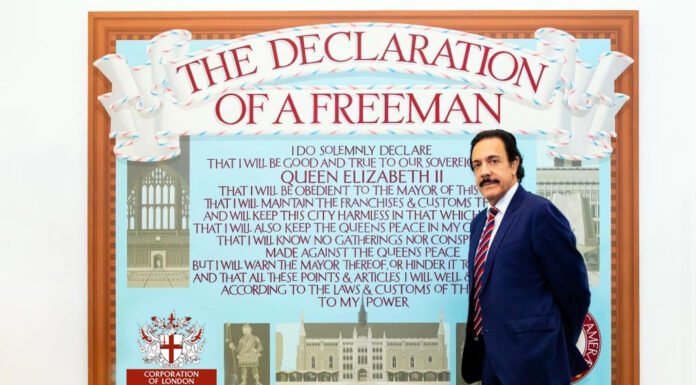 OMAR FAYAD, PRIMER MANDATARIO MEXICANO EN RECIBIR EL PREMIO FREEDOM OF THE CITY OF LONDON