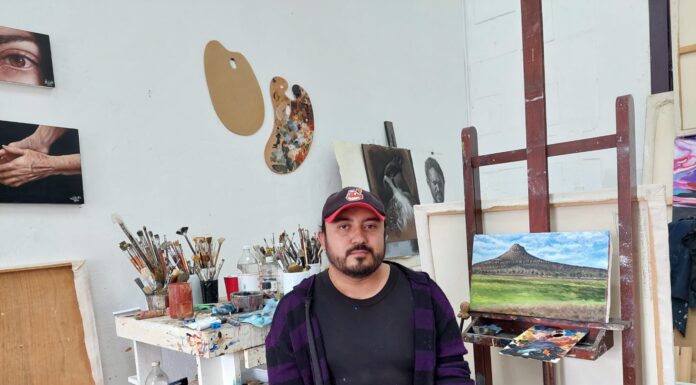Artista tulense registra en sus obras paisajes representativos de la región