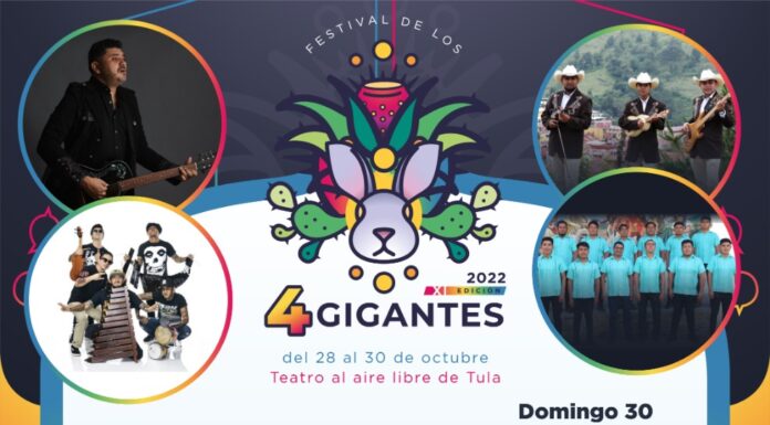 Presenta Tula, cartel oficial del Festival de los 4 Gigantes