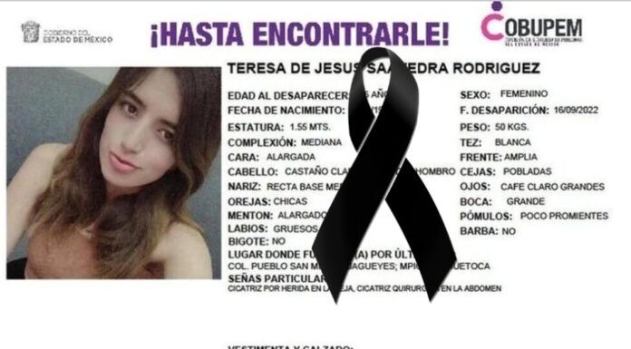 Hallan cuerpo de joven desaparecida enterrado en Tlalnepantla