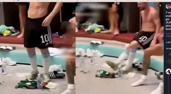 Video: Messi “patea y pisa” camiseta de México y genera indignación