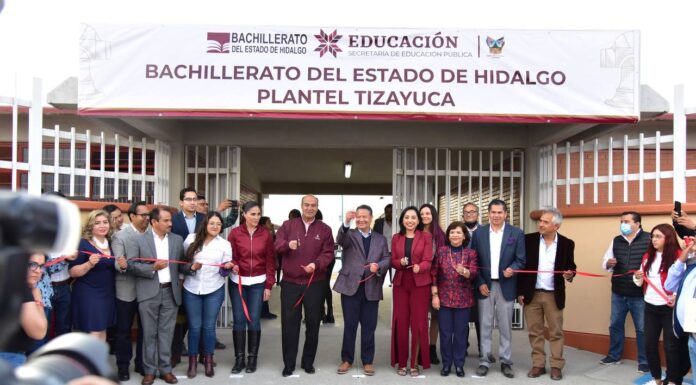 Inaugura Julio Menchaca plantel del Bachillerato de Hidalgo en Tizayuca