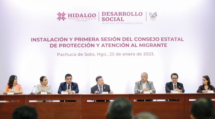 Dejamos el discurso y construimos estrategias en beneficio de las y los migrantes hidalguenses: JMS