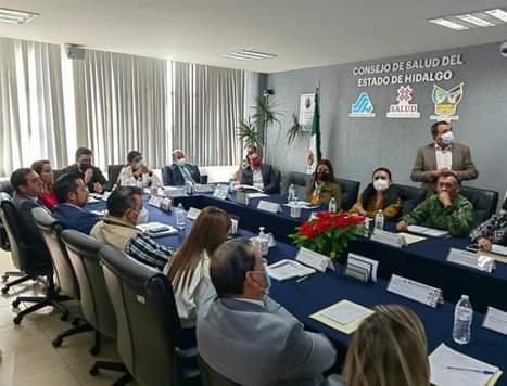 Ante incremento en casos de Covid- 19 en el país, sesiona Consejo de Salud del Estado de Hidalgo