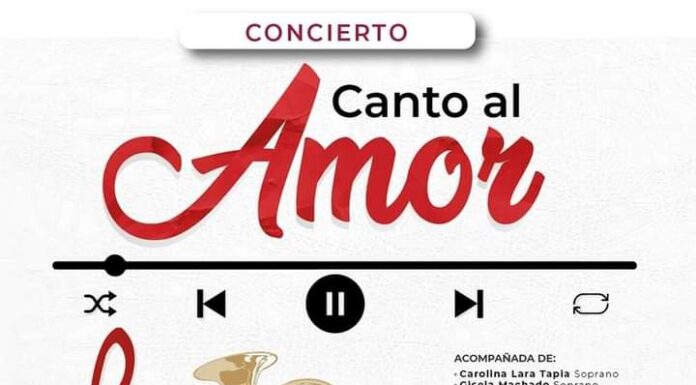 Presenta Cecultah programa del concierto “Canto al amor”
