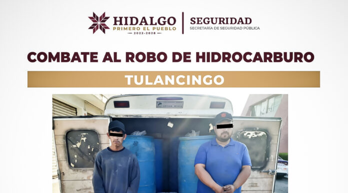 Aseguran mil 400 litros de huachicol, dos personas fueron detenidas