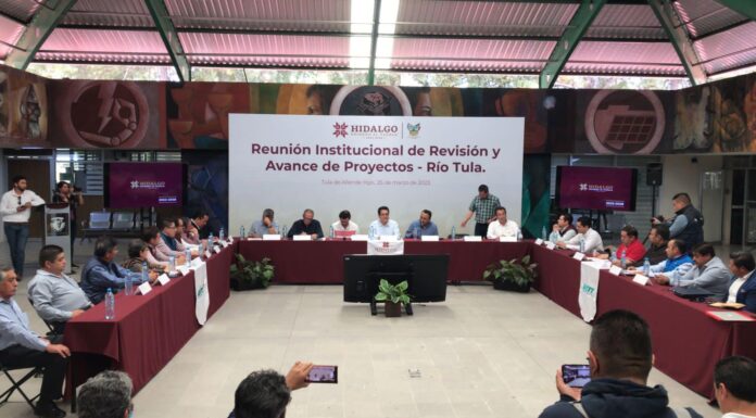 Autoridades y asociaciones civiles revisan avances en obras sobre el Río Tula