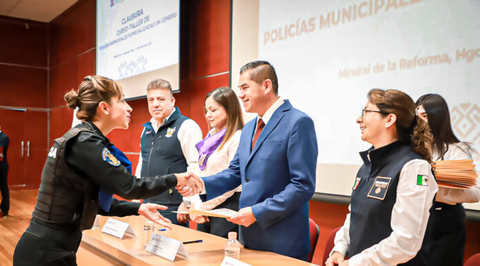 HIDALGO, SEDE NACIONAL DEL CURSO DE POLICÍAS MUNICIPALES ESPECIALIZADAS EN GÉNERO