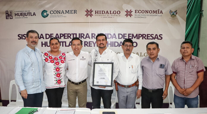 Hidalgo a la vanguardia en trámites para apertura rápida de empresas