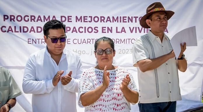 Entregan cuartos dormitorio a familias indígenas de Tasquillo
