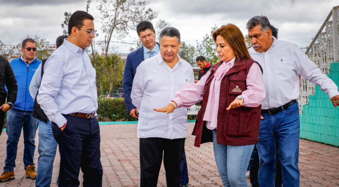 Menchaca Salazar supervisa rehabilitación del Parque de los Hombres Ilustres