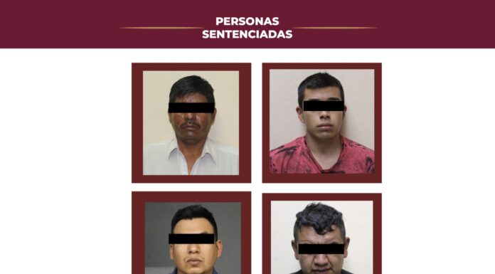 Sentencian a 33 y 50 años de prisión a cuatro personas por secuestro agravado