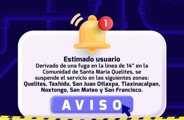 Repara Comisión de Agua fuga en línea de conducción de 14″