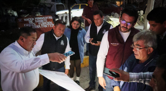 Alcalde de Tepeji realiza recorrido de trabajo con Miguel Ángel Tello para la gestión de puentes prioritarios.