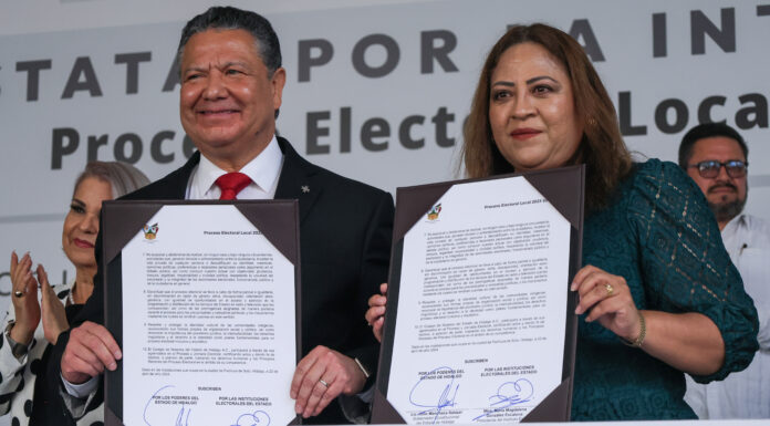 Refrenda Gobierno de Hidalgo compromiso con la democracia