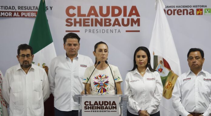 Claudia Sheinbaum llama al INE a informar que el 2 de junio hay elecciones