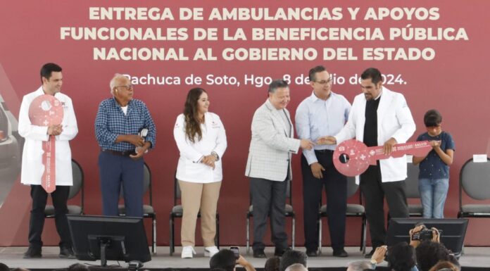 Arriban a Hidalgo 22 nuevas ambulancias