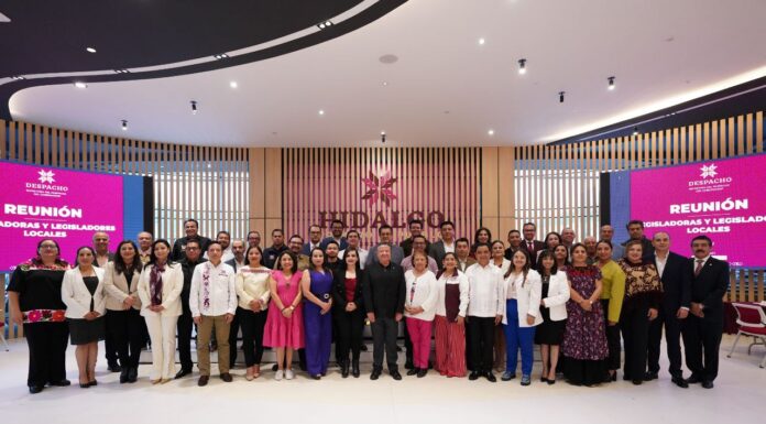 Trabajo coordinado del Ejecutivo y Legislativo estatal, para consolidar la transformación de Hidalgo