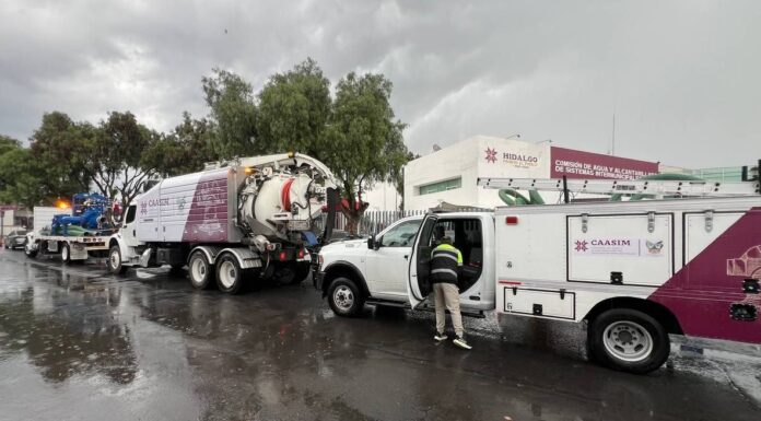 Llegan 11 unidades. Como medida preventiva, SIPDUS envía maquinaria a la región Tula