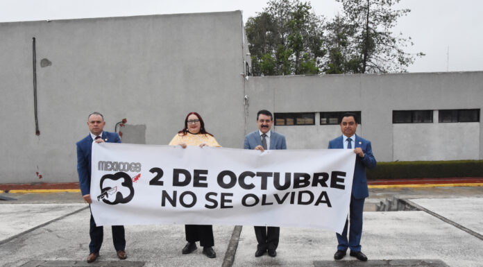Integrantes de la LXVI Legislatura conmemora el 2 de octubre de 1968