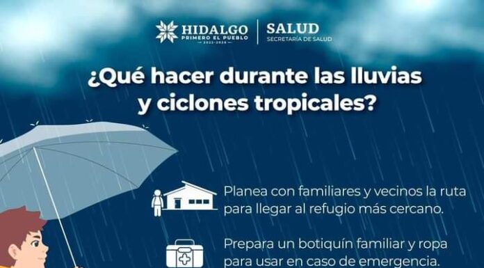 Prevenir emergencias en lluvias y ciclones