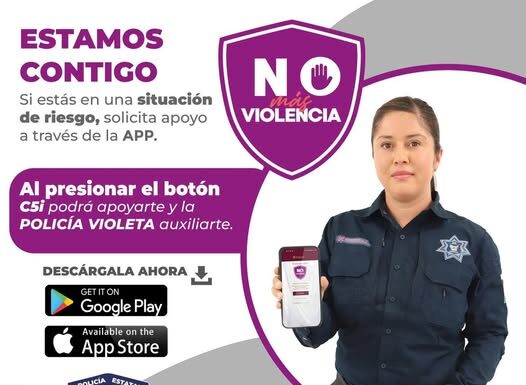La #PolicíaVioleta, está lista para escucharte y actuar con rapidez y comprensión.