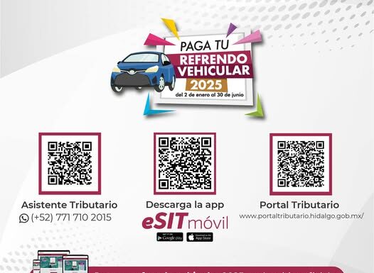 Recuerda realizar el pago de tu refrendo vehicular 2025 de forma rápida y segura a través de las plataformas digitales oficiales. ✅