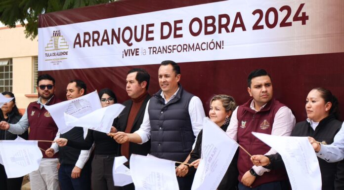 “Tula va a vivir una nueva era”: Cristhian Martínez da arranque a más obras de rehabilitación y red de drenaje sanitario