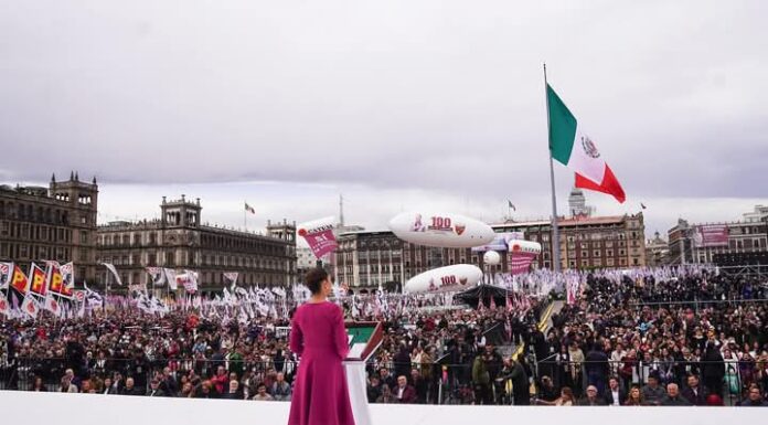 “Estoy dedicada en cuerpo y alma a México”: Sheinbaum en informe de 100 días de gobierno