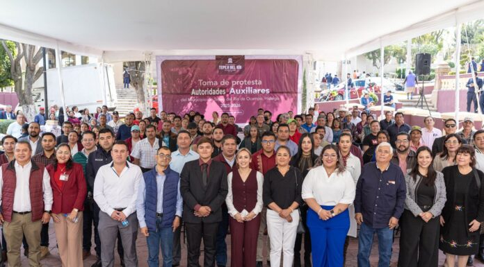 El Gobierno Municipal de Tepeji del Río, fortalece la gobernabilidad con la toma de protesta de autoridades auxiliares