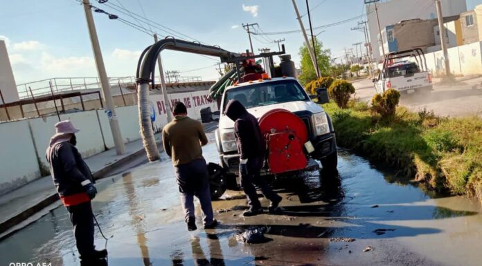 Comisión de Agua intensifica trabajo de sondeo y desazolve en 22 colonias de Tizayuca