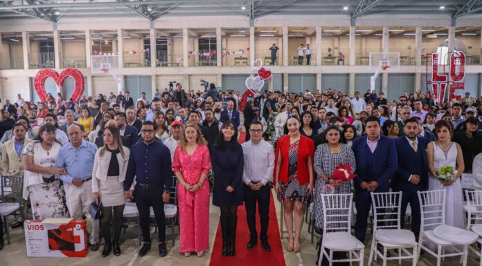 107 parejas contrajeron nupcias en los Matrimonios 2025 “Unión es Bienestar” en Tizayuca