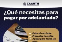 CAAMTH invita a usuarios a participar en el pago anticipado 2025