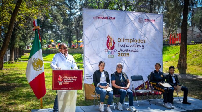Alcalde de Ixmiquilpan presenta las Olimpiadas Infantiles y Juveniles 2025