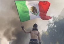 Protestas contra redadas migratorias en Los Ángeles desatan debate en redes por uso de bandera mexicana